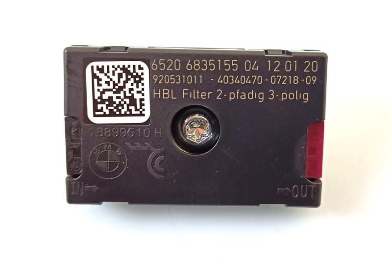 65206835155 Filtro antena BMW 1 Series F40, 3 Series G20 Saloon, 3 Series G20 Saloon LCI, 3 Series G28 Saloon, 3 Series G28 Saloon LCI, 8 Series F92 M8 Coupé, 8 Series G15 Coupé, 8 Series G16 Gran Coupé