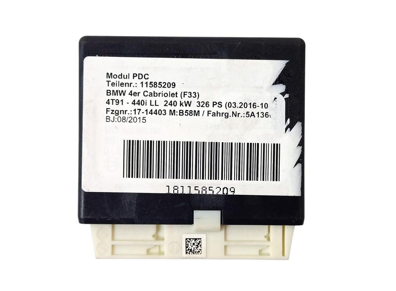 6871241 Módulo PDC aparcamiento BMW 1 Series F20, 2 Series F22, 3 Series F30, 3 Series F80 M3, 4 Series F32, 4 Series F33, 4 Series F82 M4, 4 Series F83 M4