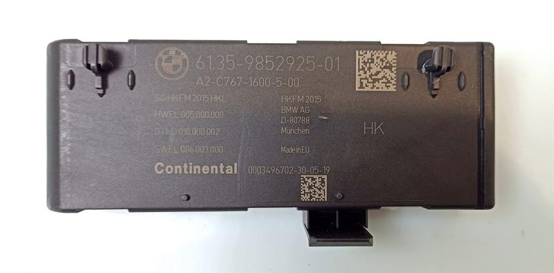 9852925 Módulo maletero BMW 1 Series F40, 3 Series G20 Saloon, 3 Series G20 Saloon LCI, 3 Series G21 Touring, 3 Series G21 Touring LCI, 3 Series G28 Saloon, 3 Series G28 Saloon LCI, 5 Series F90 M5, 5 Series F90 M5 LCI, 5 Series G30, 5 Series G30 LCI, 5 Series G38, 5 Series G38 LCI, 7 Series G11, 7 Series G11 LCI, 7 Series G12, 7 Series G12 LCI, 8 Series F92 M8 Coupé, 8 Series G15 Coupé, X3 G01, X3 G08, X3 M F97, X4 G02, X4 M F98, X6 G06