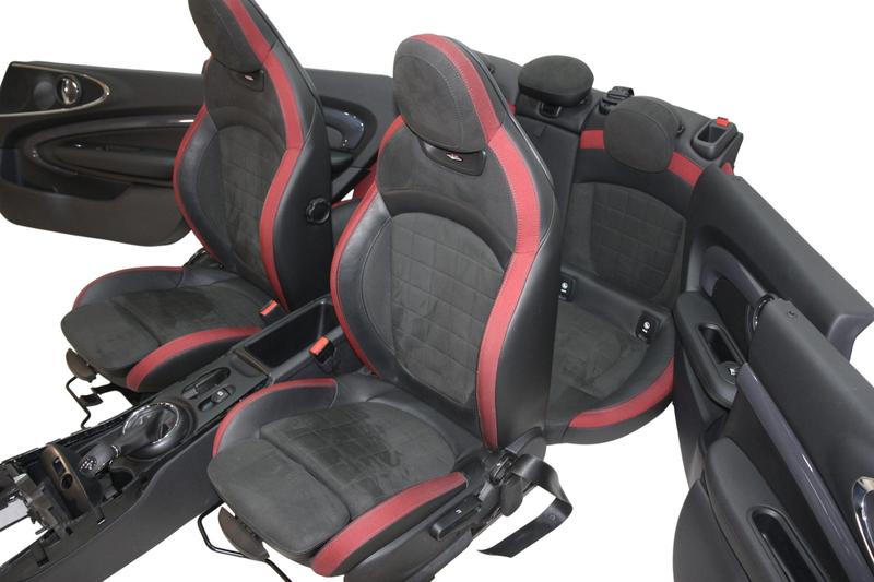 Mini Clubman F54 JCW Sports Seats John Cooper Works Dinamica Stoff Red