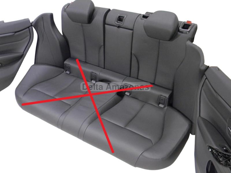 SCHWARZ Asiento trasero BMW 2 Series F23, 4 Series F36 Gran Coupé